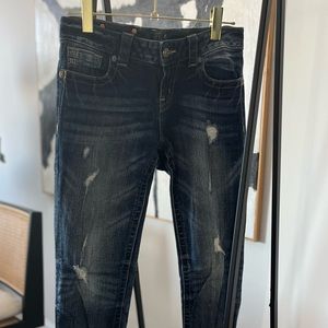 Miss Me Distressed Medium Wash Jeans in Size 27